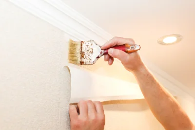 Pose de papier peint à Saint-Plaisir — revêtements muraux et toiles de verre